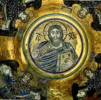 Христос Пантократор. Мозаика собора Софийской Божией матери в Киеве