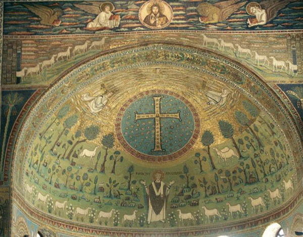Мозаика базилики Сант-Аполлинаре ин Классе в Равенне