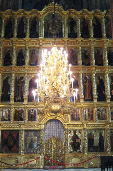 Иконостас Смоленского собора в Новодевичьем монастыре